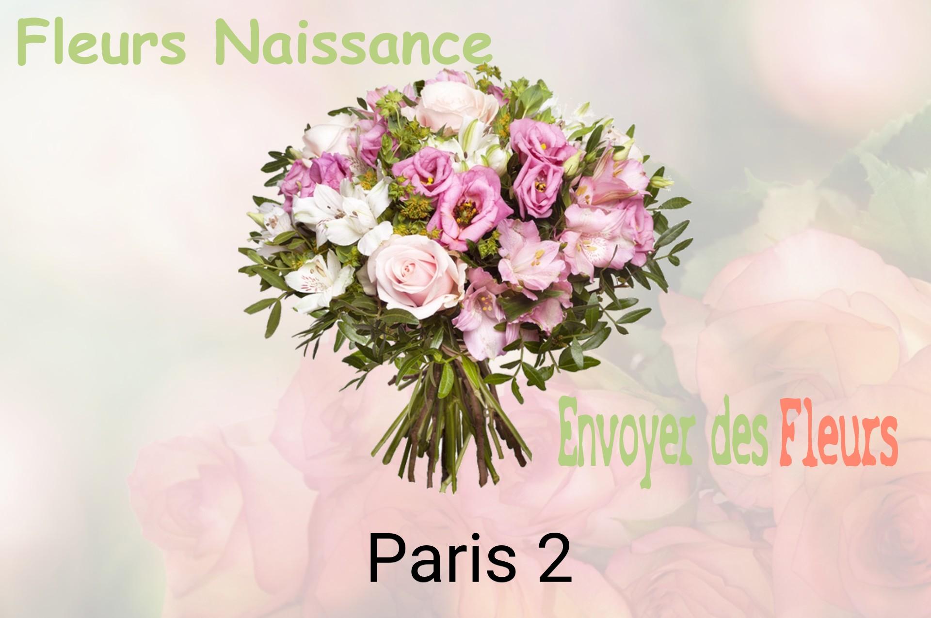 Bouquet de fleurs de naissance livré à Paris-2